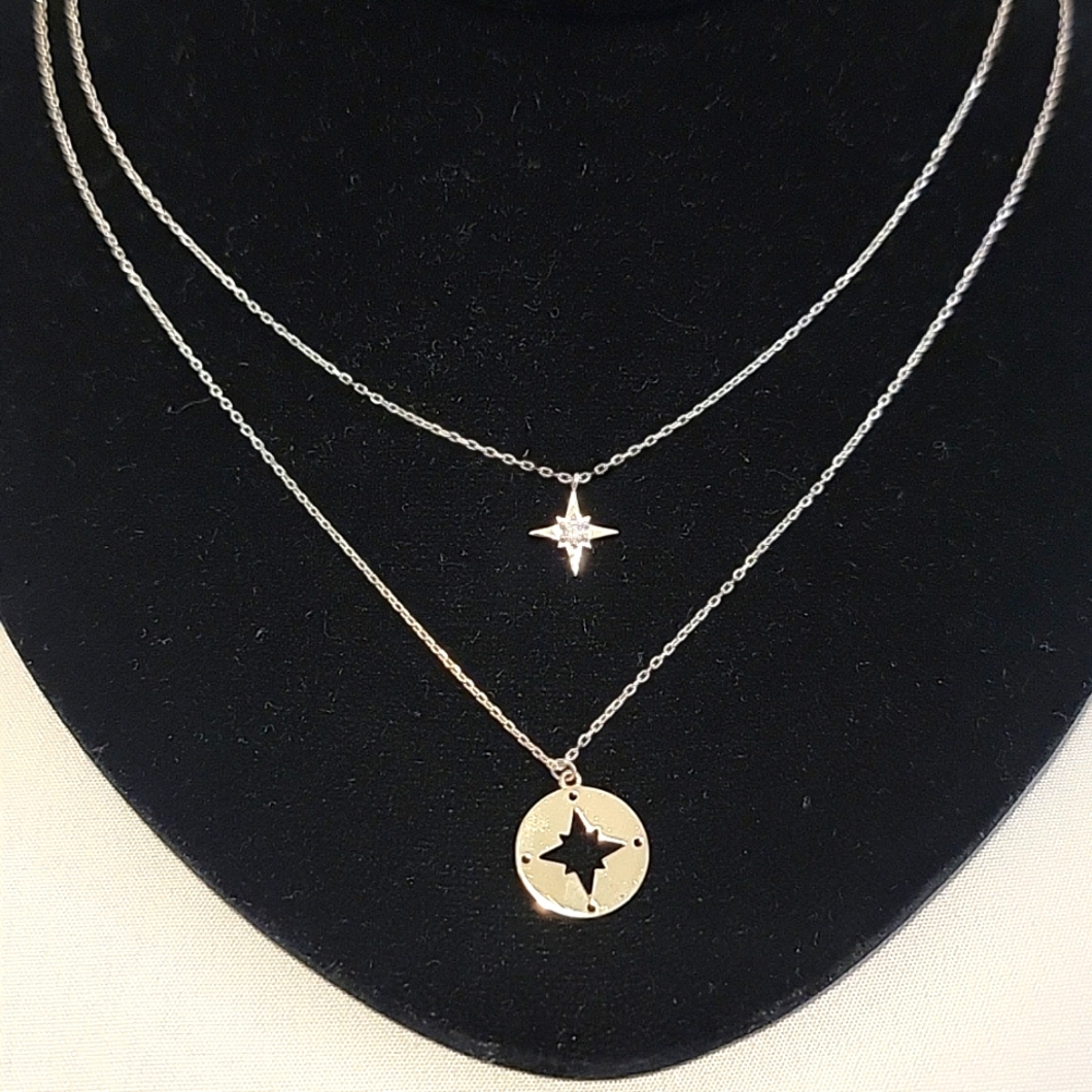 Sofia Milani Northern Star Sterling Silver Necklace